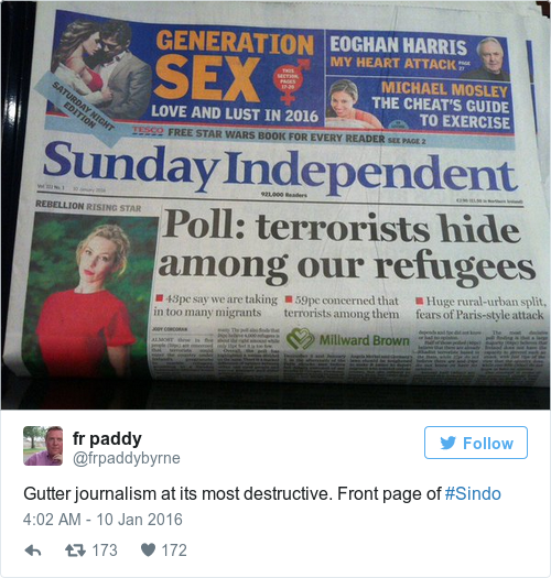 Tweet by @fr paddy
