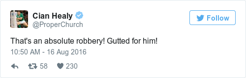 Tweet by @Cian Healy
