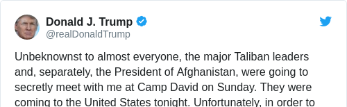Tweet by @Donald J. Trump