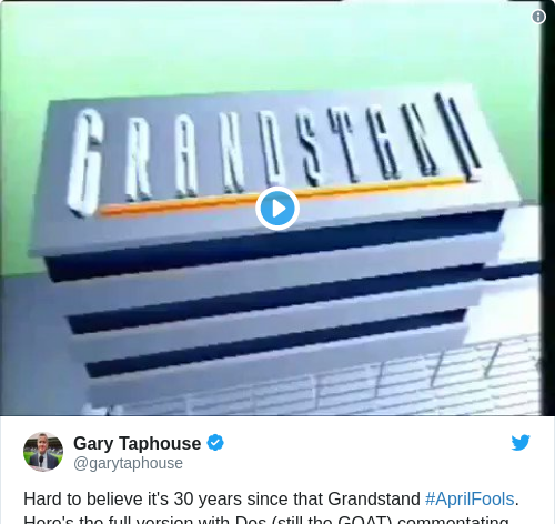 Tweet by @Gary Taphouse