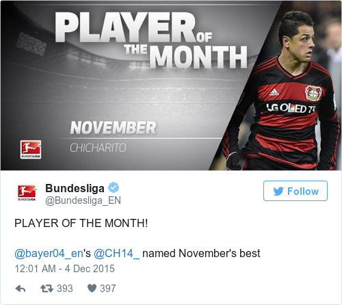 Tweet by @Bundesliga