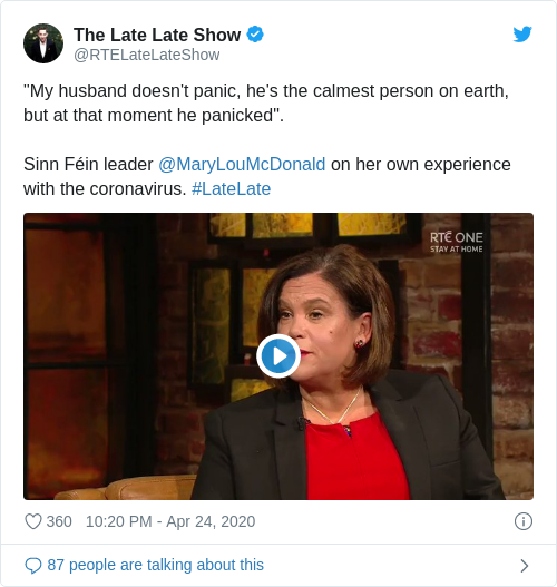 Tweet by @The Late Late Show