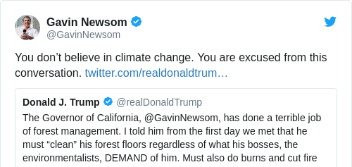 Tweet by @Gavin Newsom