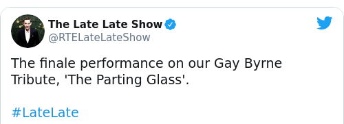 Tweet by @The Late Late Show