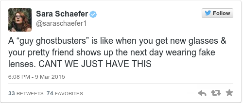 Tweet by @Sara Schaefer