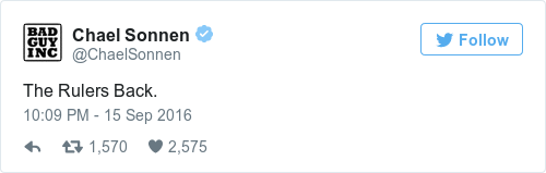 Tweet by @Chael Sonnen
