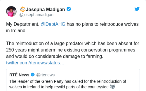 Tweet by @⚖️Josepha Madigan