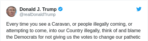 Tweet by @Donald J. Trump