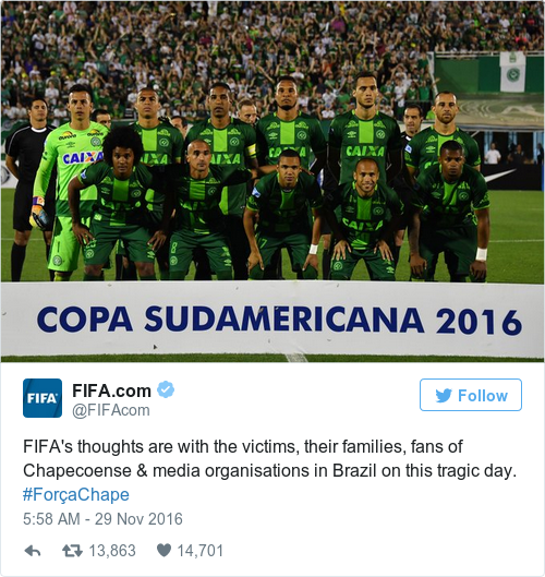 Tweet by @FIFA.com
