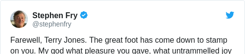 Tweet by @Stephen Fry