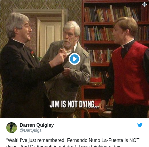 Tweet by @Darren Quigley