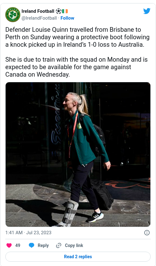 Tweet by @Ireland Football ⚽️🇮🇪