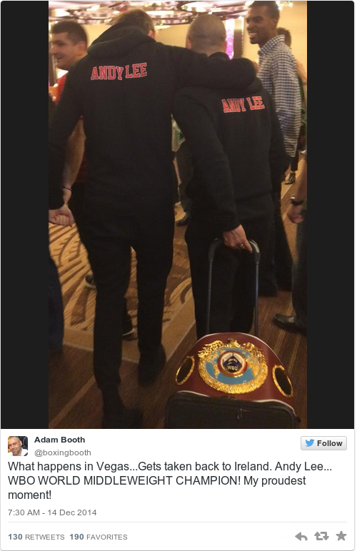 Tweet by @Adam Booth