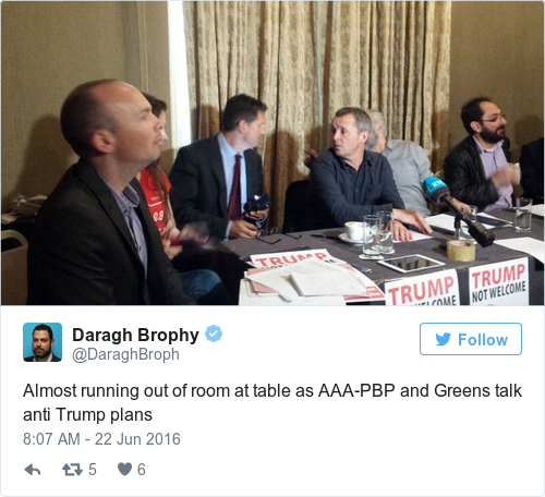 Tweet by @Daragh Brophy