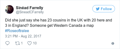 Tweet by @Sinéad Farrelly