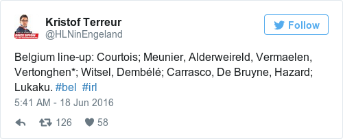 Tweet by @Kristof Terreur