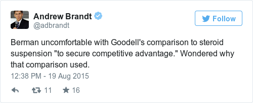 Tweet by @Andrew Brandt