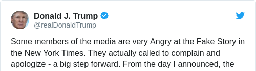 Tweet by @Donald J. Trump