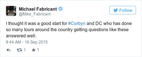 Tweet by @Michael Fabricant