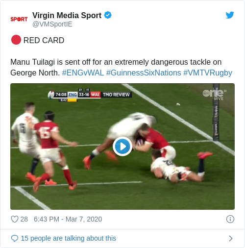 Tweet by @Virgin Media Sport