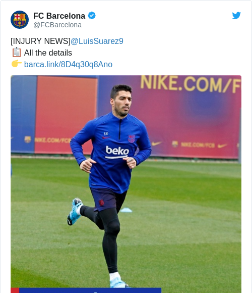 Tweet by @FC Barcelona