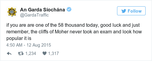Tweet by @An Garda Síochána