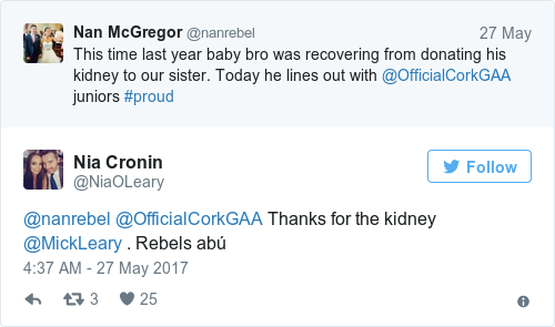 Tweet by @Nia Cronin