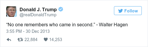 Tweet by @Donald J. Trump
