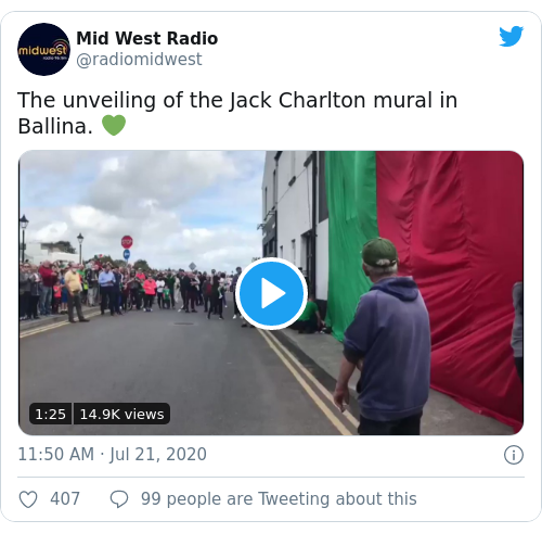 Tweet by @Mid West Radio