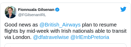 Tweet by @Fionnuala Gilsenan
