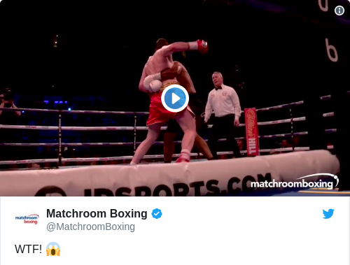Tweet by @Matchroom Boxing