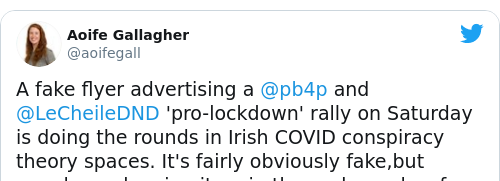 Tweet by @Aoife Gallagher