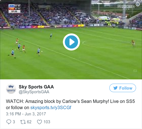Tweet by @Sky Sports GAA