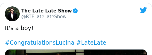 Tweet by @The Late Late Show