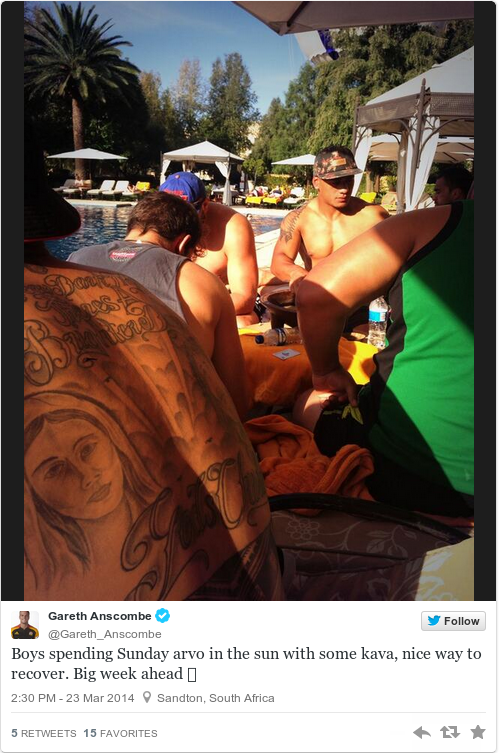 Tweet by @Gareth Anscombe