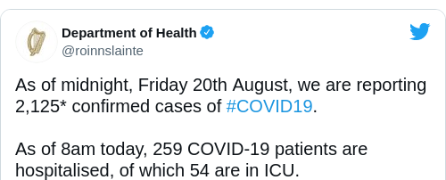 Tweet by @Department of Health