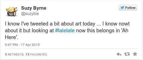 Tweet by @Suzy Byrne