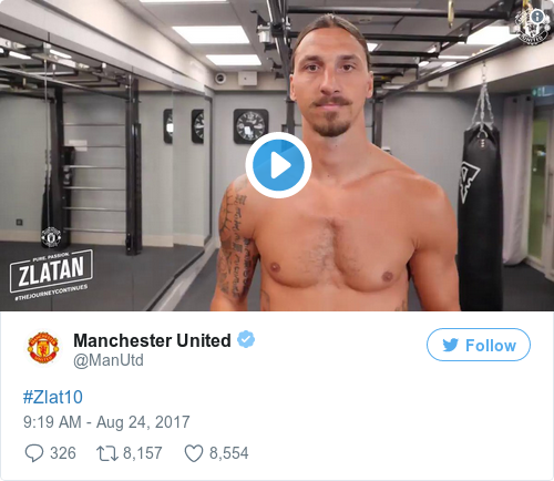 Tweet by @Manchester United