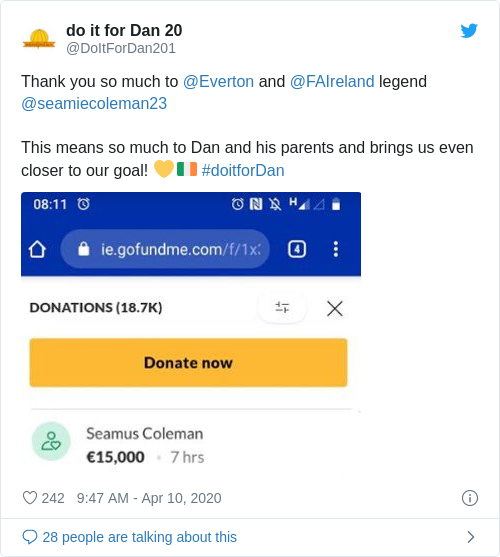 Tweet by @do it for Dan 20