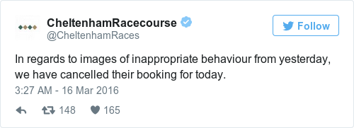 Tweet by @CheltenhamRacecourse