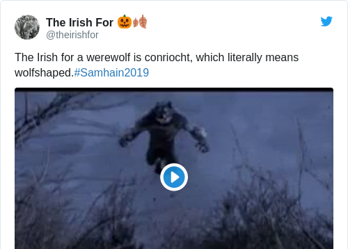 Tweet by @The Irish For 🎃🍂