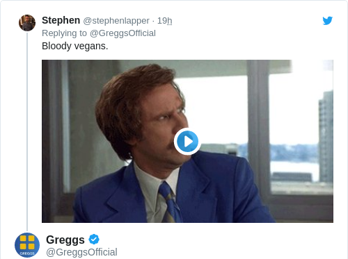Tweet by @Greggs