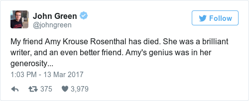 Tweet by @John Green