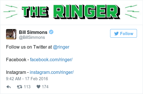 Tweet by @Bill Simmons