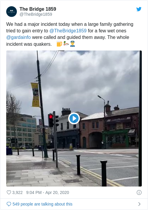 Tweet by @The Bridge 1859