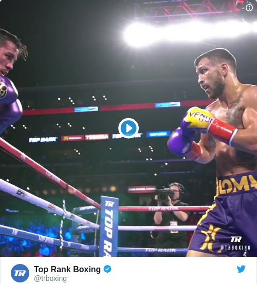 Tweet by @Top Rank Boxing