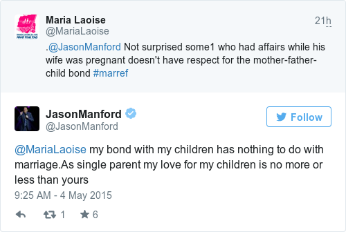 Tweet by @JasonManford