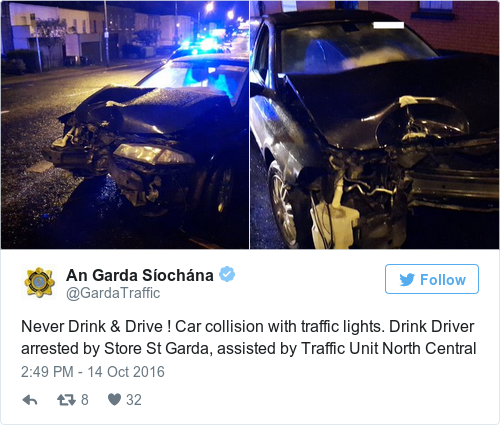 Tweet by @An Garda Síochána