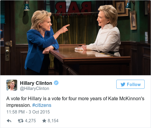 Tweet by @Hillary Clinton
