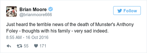 Tweet by @Brian Moore